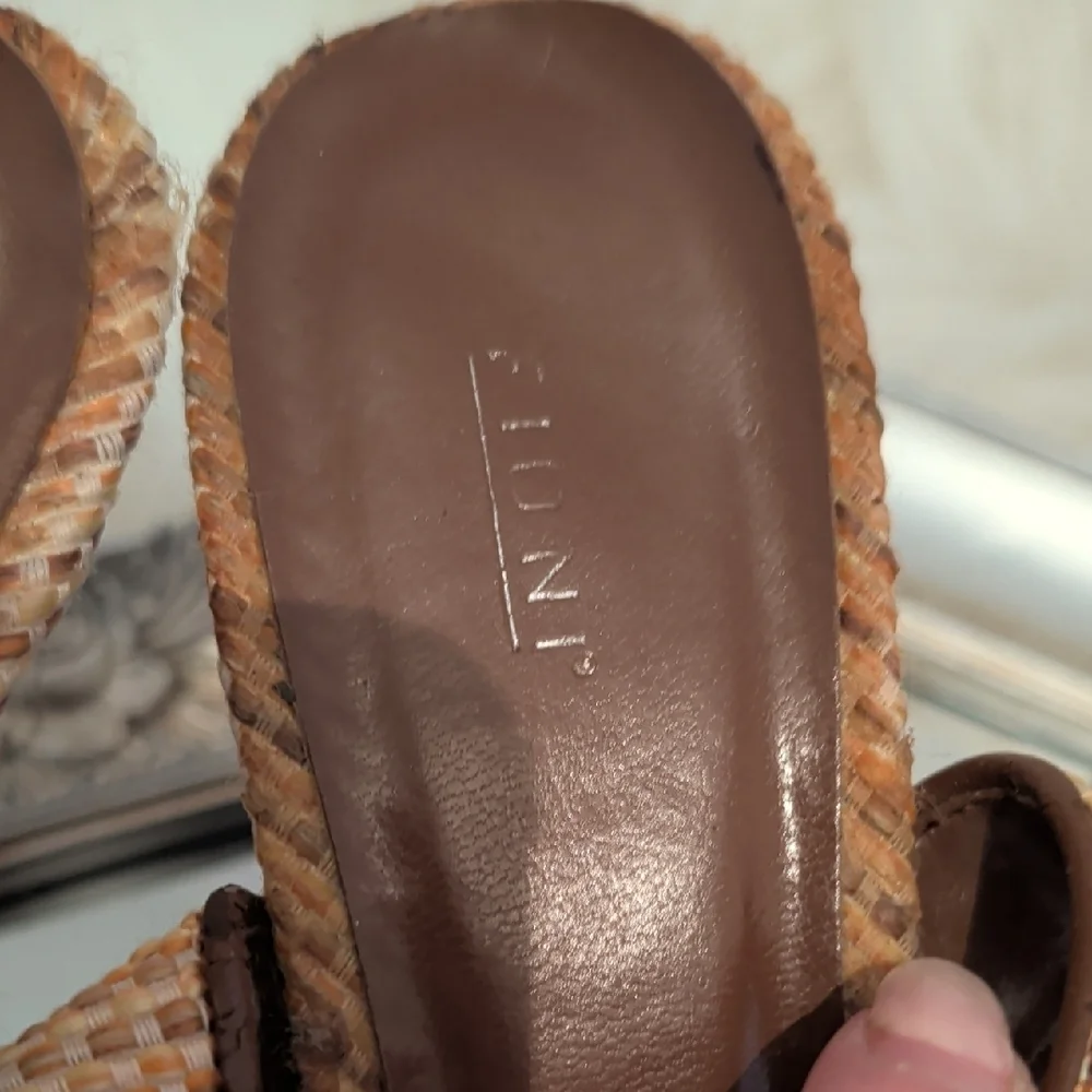 FIONI Clothing Woven Brown and Tan Espadrilles - Picture 2 of 8